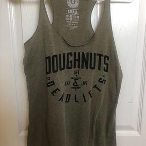 Doughnuts and deadlifts tank top